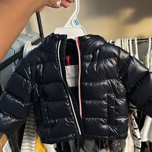 Navy blue infant moncler jacket (Like new)